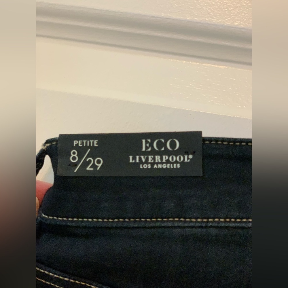 Liverpool Women's Abby  High Rise Dark Blue Ankle Jeans.     Size-8 Petite - Picture 3 of 7
